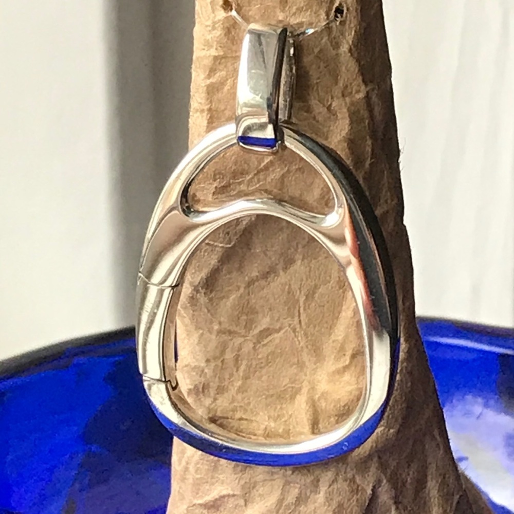 James Avery Retired Sterling Silver Charm Holder